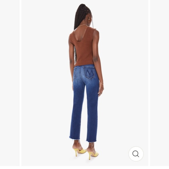 MOTHER THE TRIPPER ANKLE FRAY IN CHANGE IS IN THE AIR HI RISE BUTTON FLY BOOTCUT - Picture 5 of 15